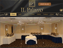 Tablet Screenshot of ilpalazzocatering.com